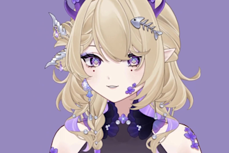 design and rig live2d vtuber, vtuber commission, live2d rigging, outfit