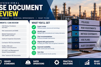 professionally review and improve your hse safety documents