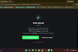 build a whatsapp ordering and booking system for your business