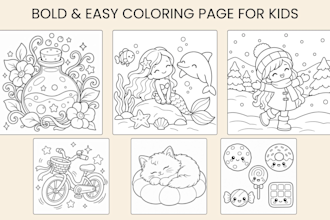 design custom coloring books and kids activity books for KDP