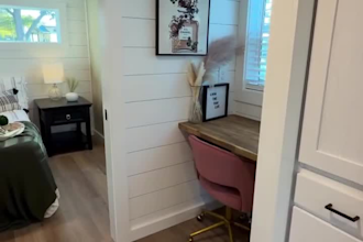 design tiny house, adu floor plan, architectural drawings and 3d rendering