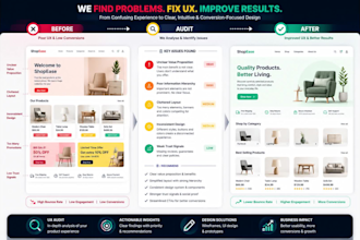 audit and redesign your website or app UX UI