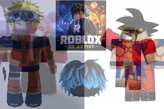 create 3d roblox clothes and avatar for roblox, roblox thumbnail, ugc animation
