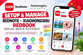 setup rednote manage rebook xiaohongshu social media account rednote expert