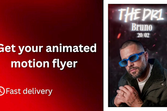 create animated motion flyers for any event