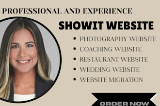 customize showit template, design and redesign showit website development, seo