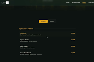 build a modern webseite with a smart backend solution