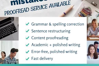 proofread and edit your documents for grammar, spelling, and clarity