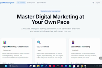 build a professional digital marketing learning app