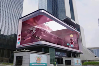create an anamorphic 3d animation video for your led billboard 3d ooh video