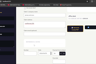 build you a custom invoice and quote generator app with PDF export