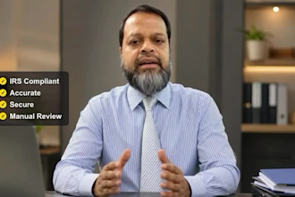 prepare and file irs tax  returns 1040  1120 1120s 1065