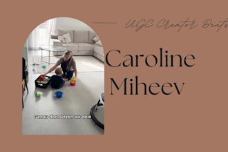 create authentic ugc videos for mommys and babys, in german