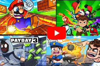 draw cartoon youtube thumbnail and roblox thumbnail for your channel