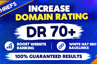 increase dr, increase domain rating, increase ahrehfs dr