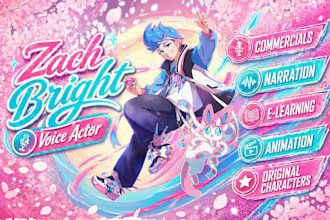 voice original characters with dynamic range and personality