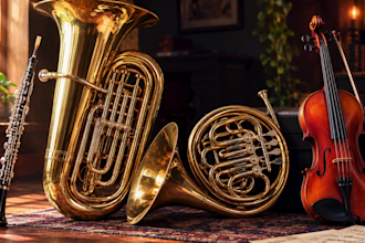 record professional oboe tuba french horn and violin for your song