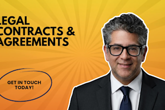 be your lawyer for legal agreements, contract, terms and conditions, mou or nda