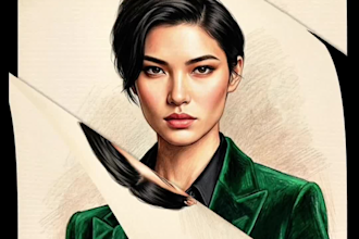 turn your photo into a professional pencil and pastel portrait
