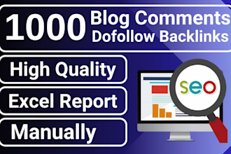 make 1000 dofollow blog comments backlinks