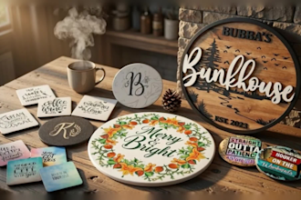 design coaster ideas, pulpboard, round sticker, badge, logo, patch, for yo