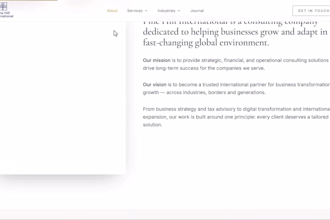 design and build a stunning modern portfolio website