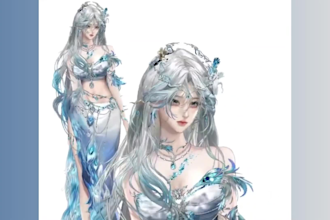 draw live 2d vtuber model design nsfw vtuber in anime style for vtube studio