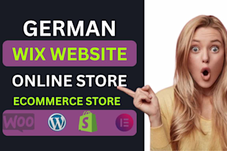 design redesign revamp build german wix website german ecommerce webshop website