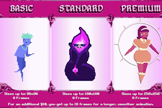 make high quality pixel art animations