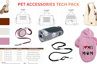 design dog collar, leash, harness and pet carrier bag