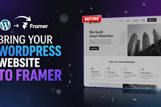 migrate your wordpress website to framer with a modern redesign