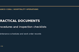 create professional sops and checklists for your hotel or airbnb