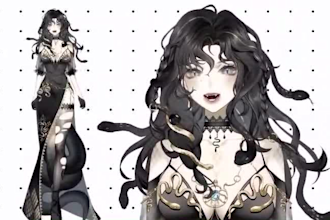 design, rig, and set up your custom vtuber avatar for live2d and vseeface