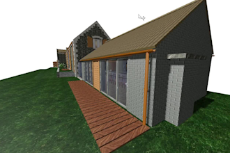 do an idea of what the property will look like after reconstruction