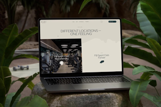 design a fitness website, gym website and personal trainer website