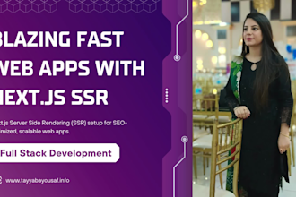build a nextjs web app with server side rendering ssr