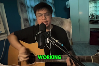 record an acoustic guitar and vocals for your song