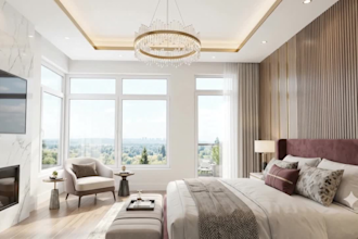 design an elegant luxury living room with photorealistic 3d renders