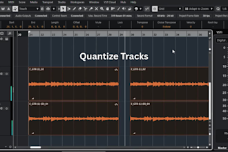 edit and quantize your guitar tracks