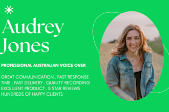 record a professional australian voice over