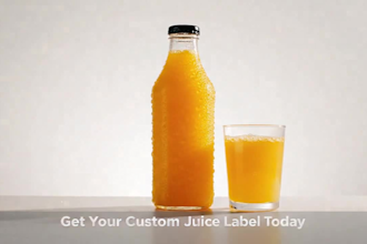 design water bottle lable, juice label, milk label jar and beverage lablel