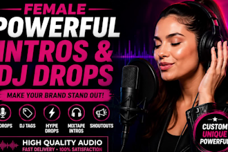 create female powerful intros and dj drops