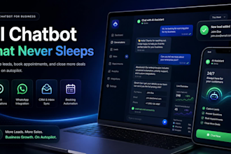 build ai chatbot, customer service, lead generation, whatsapp bot