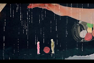 create collage animation, animate a video in cutout and animated lyric video