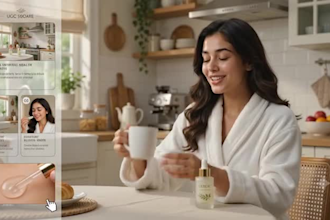 create ai ugc video ads for skincare, cosmetics and perfume