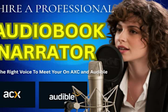 narrate your audiobook in an amazing british female voice acx and audible ready