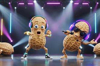 create mascot vtuber avatar burnt peanut 3d ar vtuber filter with face tracking