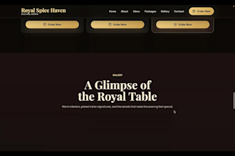 build a premium restaurant or cafe website