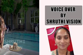 do soft voice over in indian english and kannada