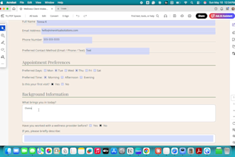 create custom, fillable forms